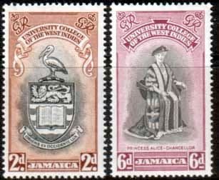 Jamaica 1951 British West Indies University College Set Fine Mint