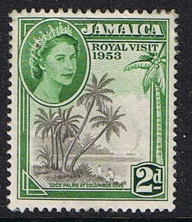 Jamaica 1953 SG 154 Queen Elizabeth II Royal Visit Fine Mint