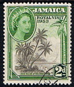 Jamaica 1953 SG 154 Queen Elizabeth II Royal Visit Fine Used