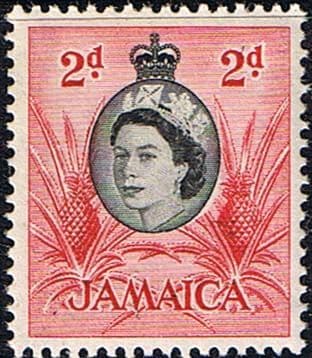 Jamaica 1956 SG 161 Queen Elizabeth and Pineapples Fine Mint