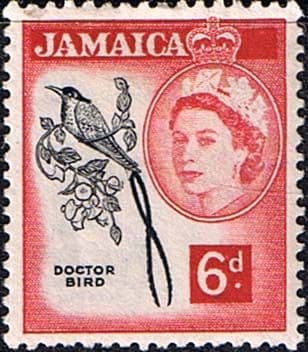 Jamaica 1956 SG 166 Queen Elizabeth and Doctor Bird Fine Mint