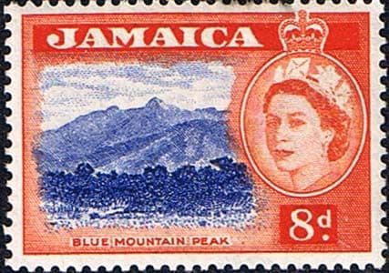 Jamaica 1956 SG 167 Queen Elizabeth and Blue Mountain Peak Fine Mint