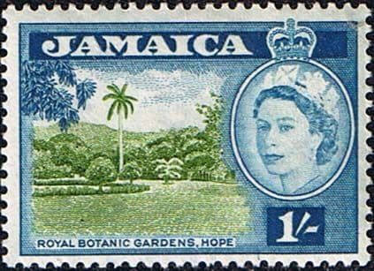 Jamaica 1956 SG 168 Queen Elizabeth and Royal Botanical Gardens Fine Mint