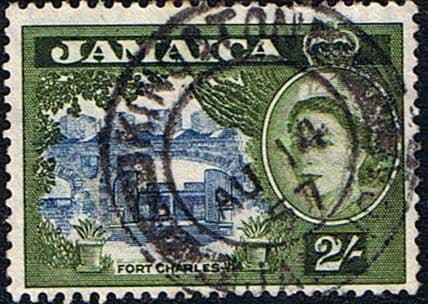 Jamaica 1956 SG 170 Queen Elizabeth and Fort Charles Fine Used