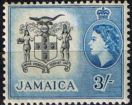 Jamaica 1956 SG 171 Queen Elizabeth and Coat of Arms Fine Mint