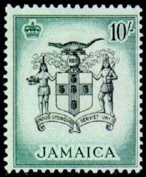Jamaica 1956 SG 173 Queen Elizabeth and Coat of Arms Fine Mint
