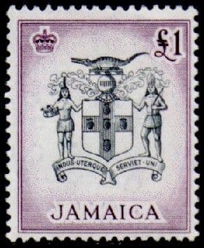Jamaica 1956 SG 174 Queen Elizabeth and Coat of Arms Fine Mint