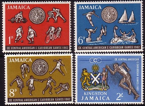 Jamaica 1962 Caribbean Games Set Fine Mint
