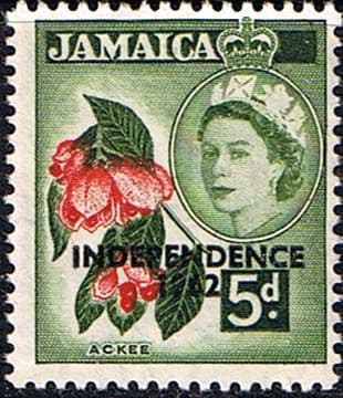Jamaica 1962 SG 185 Independence Overprint Fine Mint
