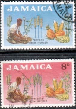 Jamaica 1963 Freedom From Hunger Set Fine Used