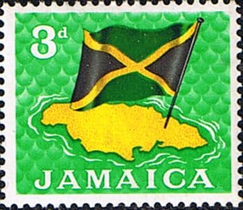 Jamaica 1964 SG 221 Flag and Map Fine Mint