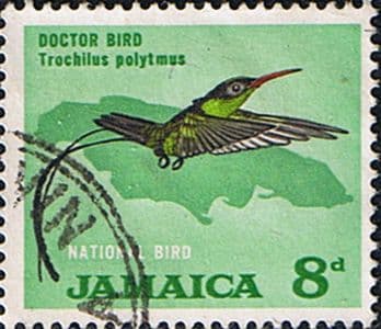 Jamaica 1964 SG 224 Doctor Bird Fine Used