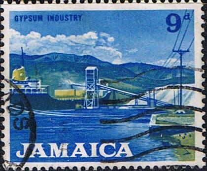 Jamaica 1964 SG 225 Gypsum Industry Fine Used