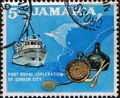 Jamaica 1964 SG 230 Exploration of Sunken City Fine Used