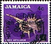 Jamaica 1969 Decimal Currency Overprints SG 283 Fine Used