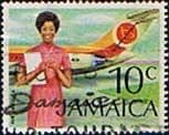 Jamaica 1972 SG 352 Air Jamaica Fine Used