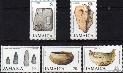 Jamaica 1979 Arawak Artefacts Set Fine Mint