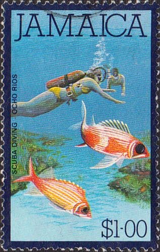 Jamaica 1979 Scuba Diving Ocho Rios SG 475 Fine Used