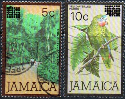 Jamaica 1984 Surcharged Set Fine Used