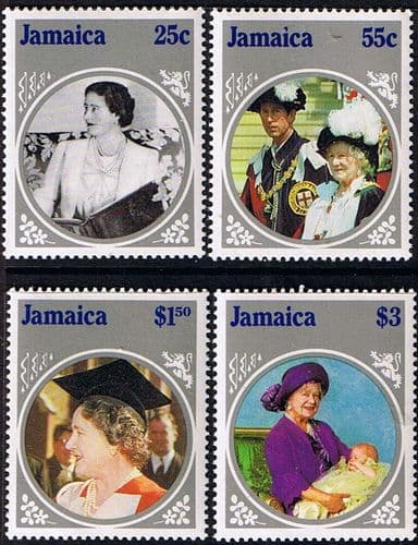 Jamaica 1985 Queen Mother Life and Times Set Fine Mint