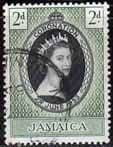 Jamaica Queen Elizabeth II 1953 Coronation Fine Used