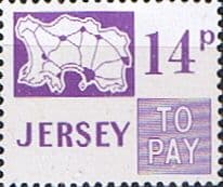 Jersey 1971 Post Due SG D18 Fine Mint