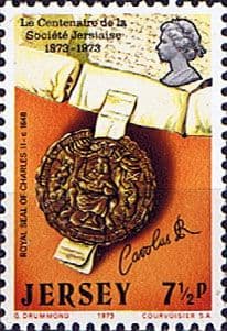 Jersey 1973 Jersey Centenary of La Société Jersiaise SG 87 Fine Mint