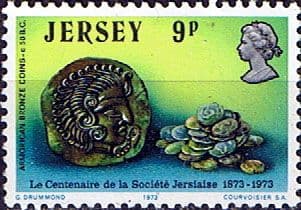 Jersey 1973 Jersey Centenary of La Société Jersiaise SG 88 Fine Mint