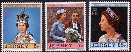 Jersey 1977 Royal Silver Jubilee Set Fine Mint