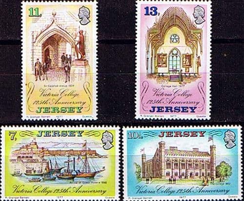 Jersey 1977 Victoria College Set Fine Mint