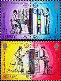 Jersey 1979 Europa Set in Tenant Pairs Fine Mint
