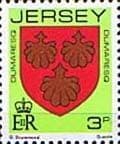 Jersey 1981 Arms of Jersey Families SG 252 Fine Mint