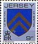 Jersey 1981 Arms of Jersey Families SG 258 Fine Mint