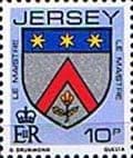 Jersey 1981 Arms of Jersey Families SG 259 Fine Mint