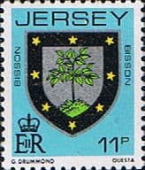 Jersey 1981 Arms of Jersey Families SG 260 Fine Mint