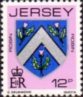 Jersey 1981 Arms of Jersey Families SG 261 Fine Mint