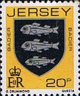 Jersey 1981 Arms of Jersey Families SG 267 Fine Mint