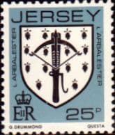 Jersey 1981 Arms of Jersey Families SG 268 Fine Mint