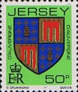 Jersey 1981 Arms of Jersey Families SG 271 Fine Mint