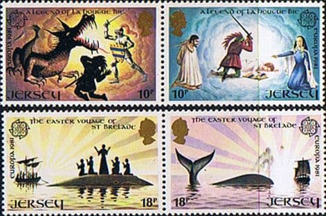 Jersey 1981 Europa Folklore Set Fine Mint