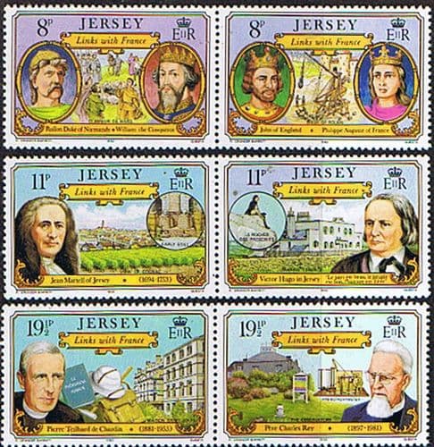 Jersey 1982 Links with France Set Fine Mint