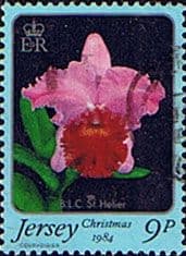 Jersey 1984 Christmas Jersey Orchids SG 350 Fine Used