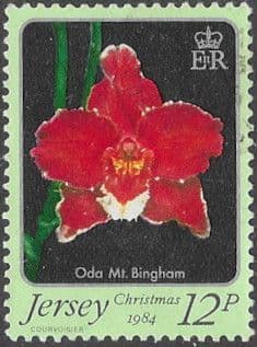 Jersey 1984 Christmas Jersey Orchids SG 351 Fine Used
