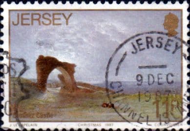 Jersey 1987 Christmas. Paintings SG 428 Fine Used