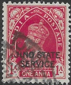 Jind 1937 King George VI Service Overprint SG O68 Fine Used