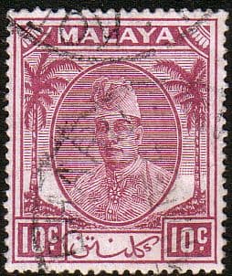 Kelantan 1951 Sultan Ibrahim SG 69 Fine Used
