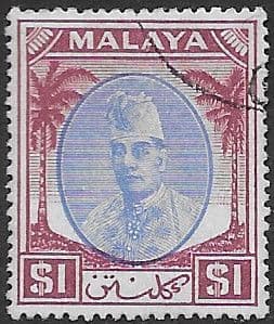 Kelantan 1951 Sultan Ibrahim SG 79 Fine Used