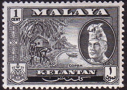 Kelantan 1957 SG 83 Copra Fine Mint
