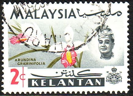 Kelantan 1965 Flowers Orchids SG 104Fine Used