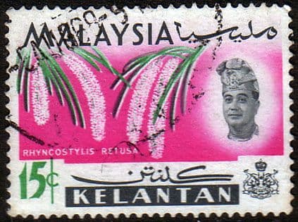 Kelantan 1965 Flowers Orchids SG 108 Fine Used